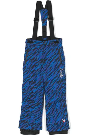Fusalp Kids Camouflage-print logo-patch ski trousers