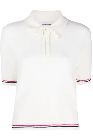 Thom Browne RWB-stripe knitted T-shirt