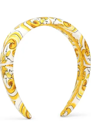 Dolce & Gabbana Graphic-print silk hair band