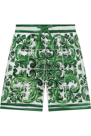 Dolce & Gabbana Majolica-print drawstring shorts