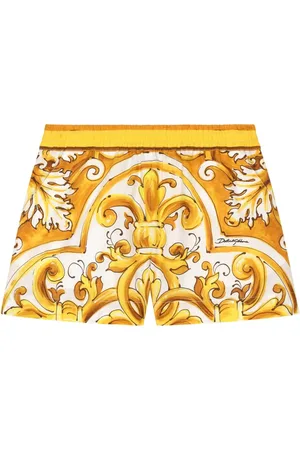 Dolce & Gabbana Majolica-print poplin shorts