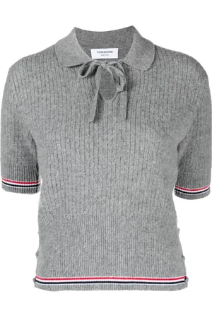 Thom Browne RWB-stripe knitted T-shirt