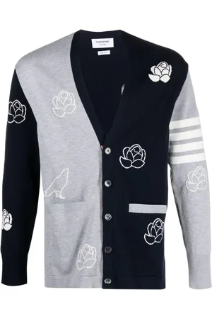 Thom Browne 4-Bar intarsia cardigan