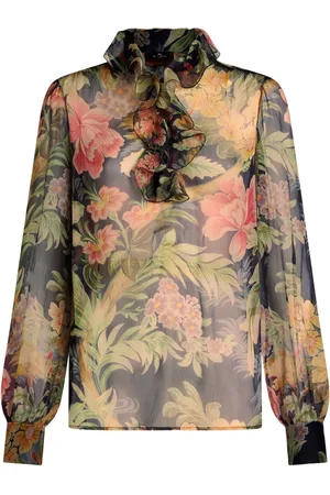 Etro Floral-print silk blouse