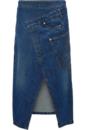 J.W.Anderson Wrap-design denim skirt
