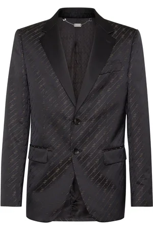 BILLIONAIRE Jacquard long-sleeve blazer