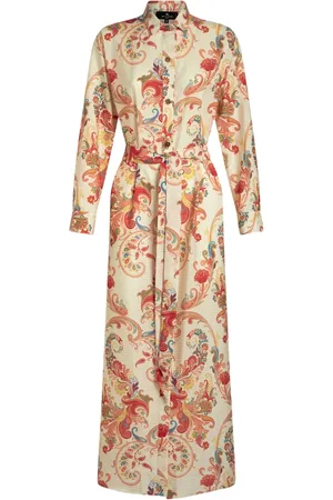 Etro Paisley-print belted shirt dress