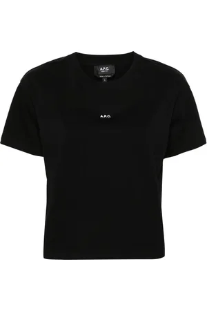 A.P.C. Logo-print cropped T-shirt
