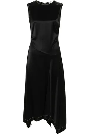 Acne Studios Pleat-detail satin maxi dress