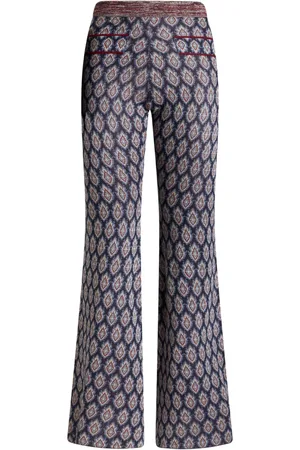 Etro Jacquard-pattern knit trousers