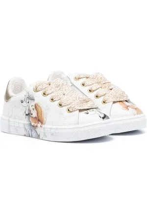MONNALISA Lady and the Tramp leather sneakers