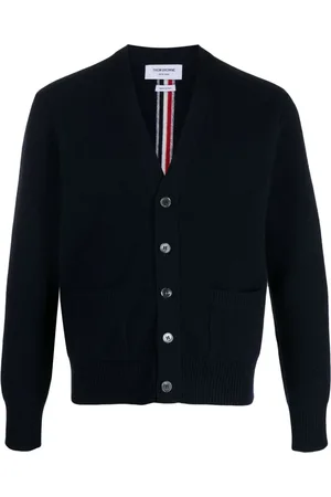 Thom Browne Brushed-effect virgin-wool cardigan