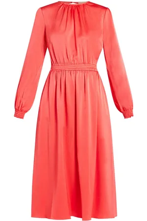 Michael Kors Open-back satin midi dress