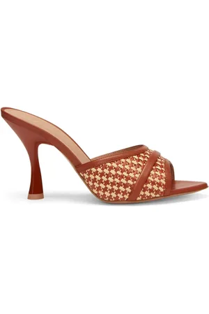 MALONE SOULIERS Julia 90mm raffia mules