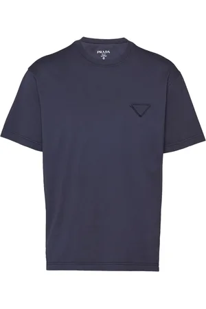 Prada Logo-patch cotton T-shirt