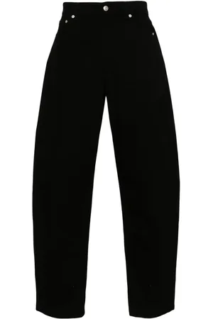 Alexander McQueen Mid-rise barrel jeans