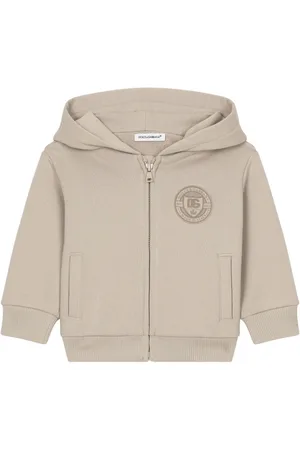 Dolce & Gabbana Logo-embroidered zip-up hoodie