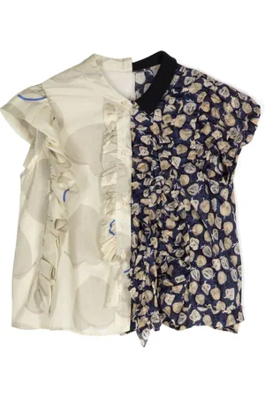 JNBY by JNBY Patchwork short-sleeved shirt