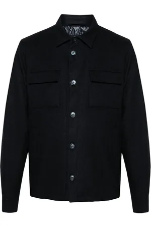 HERNO Felted button-up shirt jacket