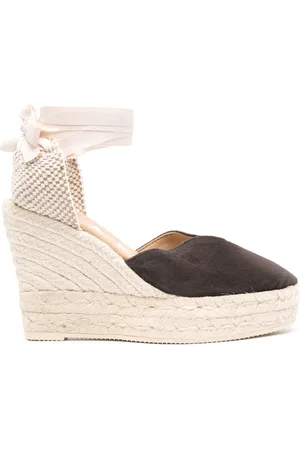 MANEBI Hamptons 110mm wedge espadrilles