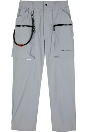 Izzue Logo-patch straight-leg trousers