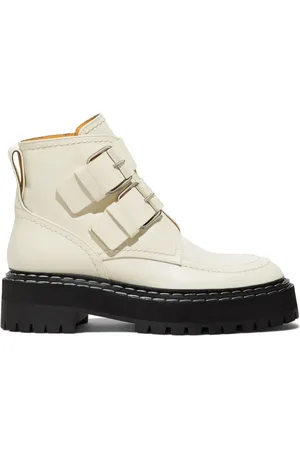 Proenza Schouler Leather buckle boots
