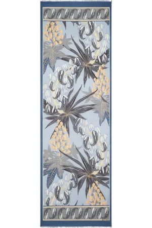 Etro Frayed floral-print scarf