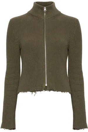 Maison Margiela Zip-fastening high-neck cardigan