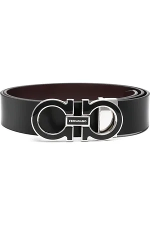 Salvatore Ferragamo Logo-buckle leather belt
