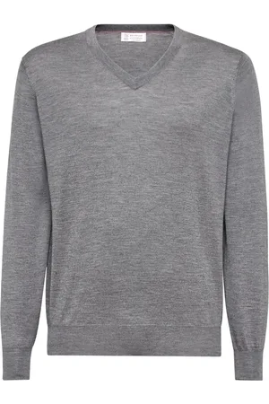 Brunello Cucinelli V-neck wool jumper