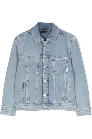 Tommy Hilfiger Logo-embroidered denim jacket