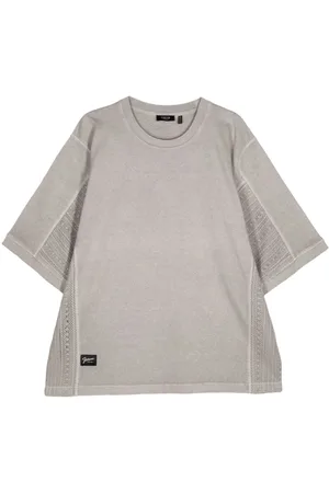FIVE CM Lace-panelled cotton T-shirt