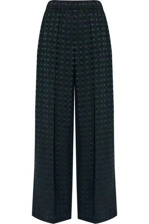 Kenzo Weave palazzo pants