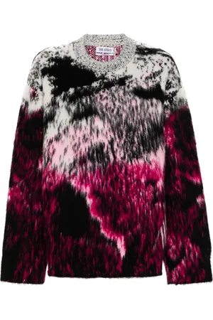The Attico Animalier-pattern jumper