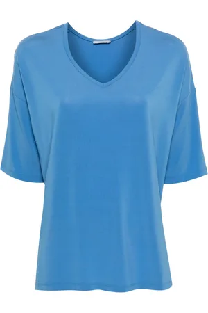 LE TRICOT PERUGIA V-neck drop-shoulder T-shirt