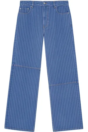 Ganni Mid-rise wide-leg jeans
