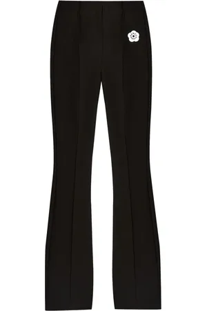 Kenzo Boke Flower 2.0 embroidered flared-leg trousers