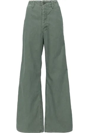 Mother Wide-leg cotton jeans
