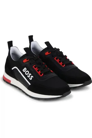 HUGO BOSS Logo-print panelled sneakers