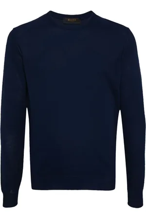 MOORER Long-sleeve cotton jumper