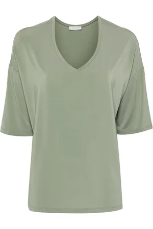 LE TRICOT PERUGIA V-neck drop-shoulder T-shirt