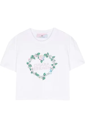 Chiara Ferragni Rhinestone-logo cotton T-shirt