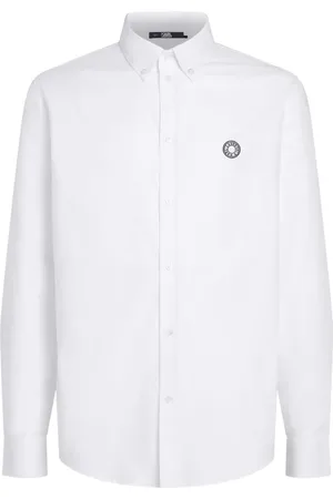 Karl Lagerfeld Circle-logo Oxford shirt