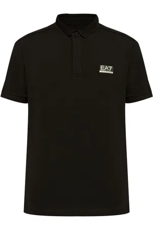 EA7 Logo-patch short-sleeve polo shirt