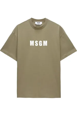 Msgm Logo-print cotton T-shirt