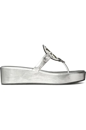 Tory Burch Miller 25mm metallic-effect slides