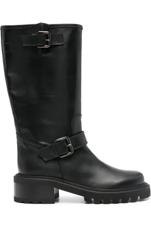 Via Roma 50mm leather mid-calf boots