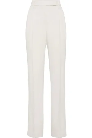 Brunello Cucinelli High-waisted tailored trousers