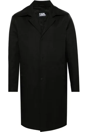 Karl Lagerfeld Press-stud single-breasted coat