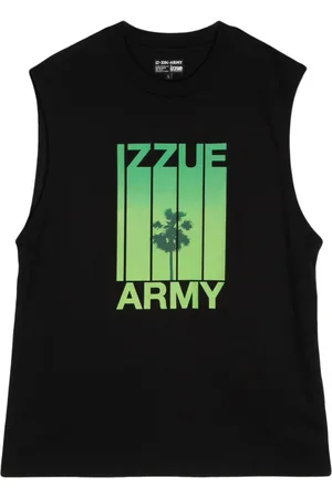 Izzue Logo-print cotton tank top